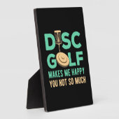 Disk Golf macht mich glücklich Fotoplatte (Seite)