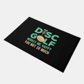 Disk Golf macht mich glücklich Fußmatte (Schrägansicht)