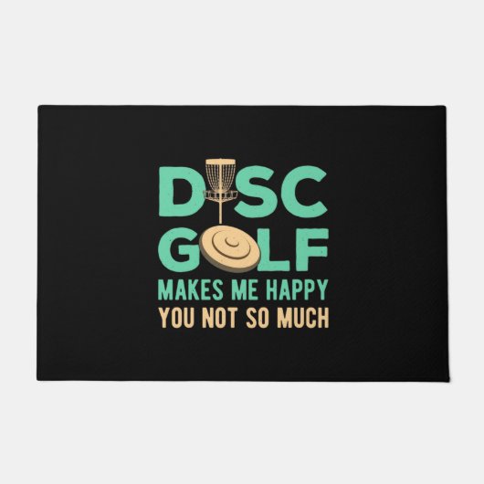 Disk Golf macht mich glücklich Fußmatte (Vorderseite)