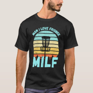 Disk Golf Man I Liebe Frisbee Retro Disk Golf T-Shirt