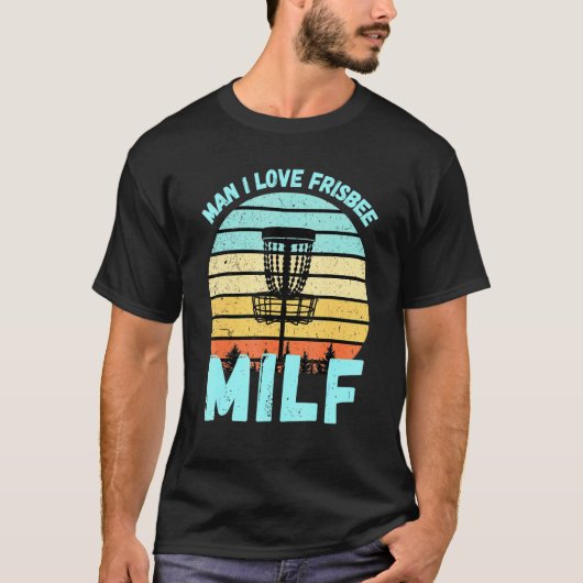 Disk Golf Man I Liebe Frisbee Retro Disk Golf T-Shirt (Vorderseite)