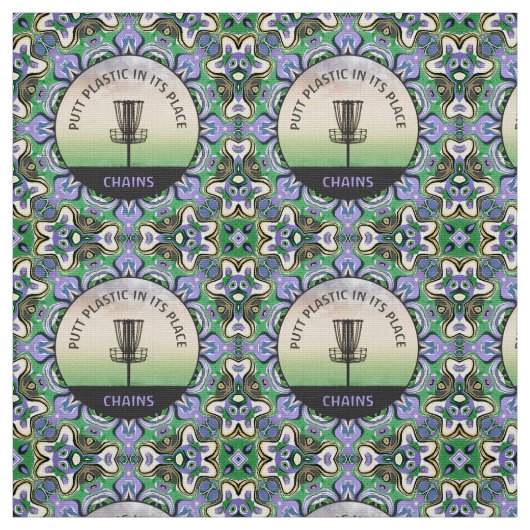 Disk Golf Mandala Stoff (Muster)