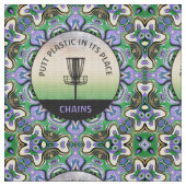 Disk Golf Mandala Stoff (Nahaufnahme)