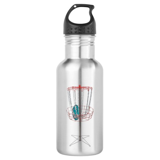 Disk Golf Metal Water Flasche Edelstahlflasche (Vorderseite)