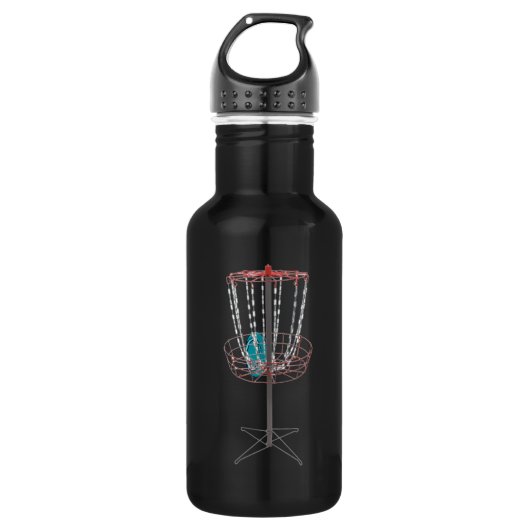 Disk Golf Metal Water Flasche Edelstahlflasche (Vorderseite)