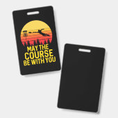 Disk Golf mit Ihnen Ausweis (Vorder- & Rückseite)