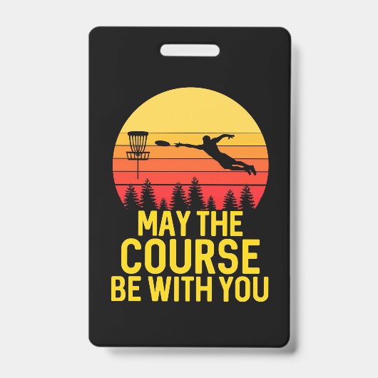 Disk Golf mit Ihnen Ausweis (Vorderseite)