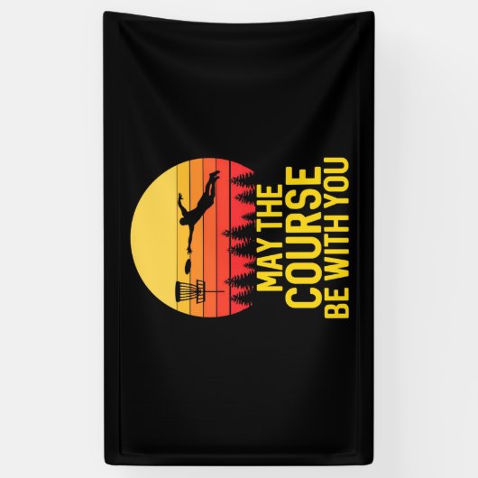 Disk Golf mit Ihnen Banner (Vertikal)