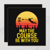 Disk Golf mit Ihnen Feiertagskarte (Vorne/Hinten)