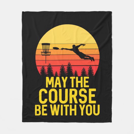 Disk Golf mit Ihnen Fleecedecke (Vorderseite)