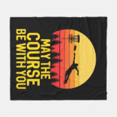 Disk Golf mit Ihnen Fleecedecke (Vorderseite (Horizontal))