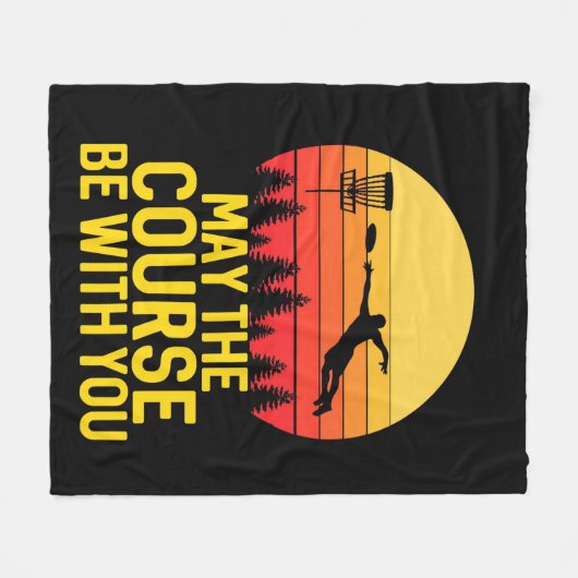 Disk Golf mit Ihnen Fleecedecke (Vorderseite (Horizontal))