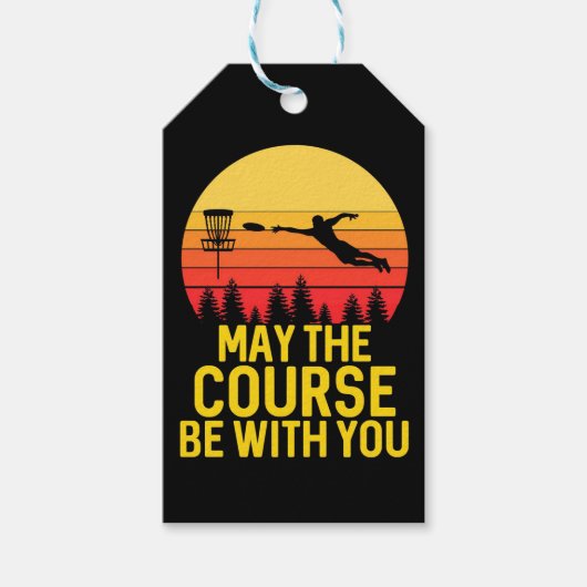 Disk Golf mit Ihnen Geschenkanhänger (Vorderseite)