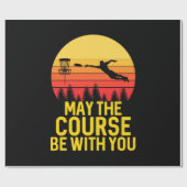 Disk Golf mit Ihnen Geschenkpapier (Flach)