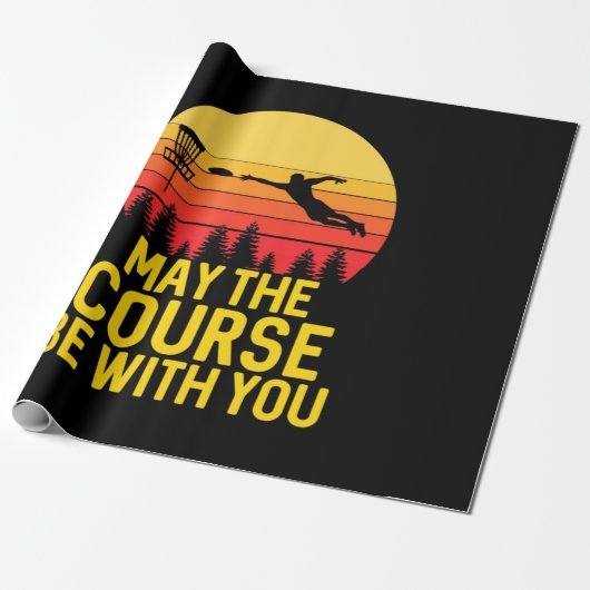 Disk Golf mit Ihnen Geschenkpapier (Ungerollt)