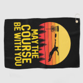 Disk Golf mit Ihnen Golfhandtuch (Horizontal)