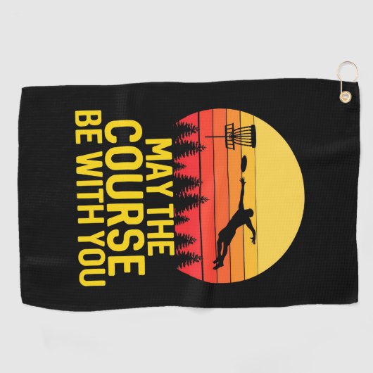 Disk Golf mit Ihnen Golfhandtuch (Horizontal)