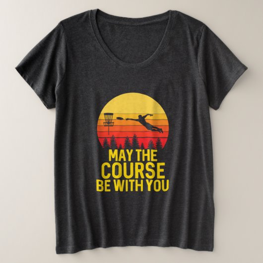 Disk Golf mit Ihnen Große Größe T-Shirt (Design vorne)