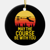 Disk Golf mit Ihnen Keramik Ornament (Vorne)