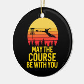 Disk Golf mit Ihnen Keramik Ornament (Links)