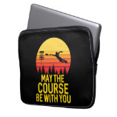 Disk Golf mit Ihnen Laptopschutzhülle (Vorderseite Links)