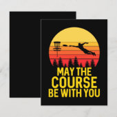 Disk Golf mit Ihnen Mitteilungskarte (Vorne/Hinten)