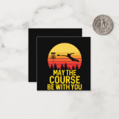 Disk Golf mit Ihnen Mitteilungskarte (Vorderseite/Rückseite Beispiel)