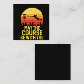 Disk Golf mit Ihnen Mitteilungskarte (Vorne/Hinten)