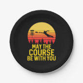 Disk Golf mit Ihnen Pappteller (Vorderseite)