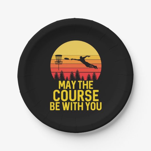 Disk Golf mit Ihnen Pappteller (Vorderseite)