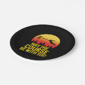 Disk Golf mit Ihnen Pappteller (Schrägansicht)