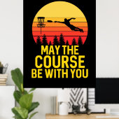 Disk Golf mit Ihnen Poster (Heimbüro)