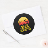 Disk Golf mit Ihnen Runder Aufkleber (Umschlag)