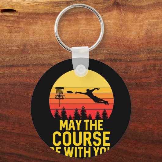 Disk Golf mit Ihnen Schlüsselanhänger (Vorderseite)