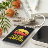 Disk Golf mit Ihnen Schlüsselanhänger (Vorderseite rechts)