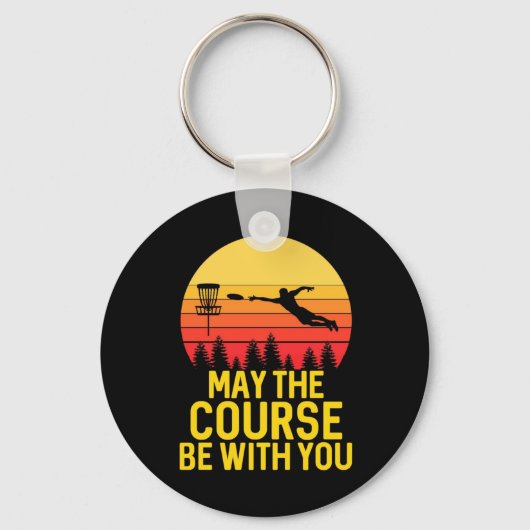 Disk Golf mit Ihnen Schlüsselanhänger (Vorderseite)