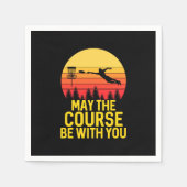 Disk Golf mit Ihnen Serviette (Vorderseite)