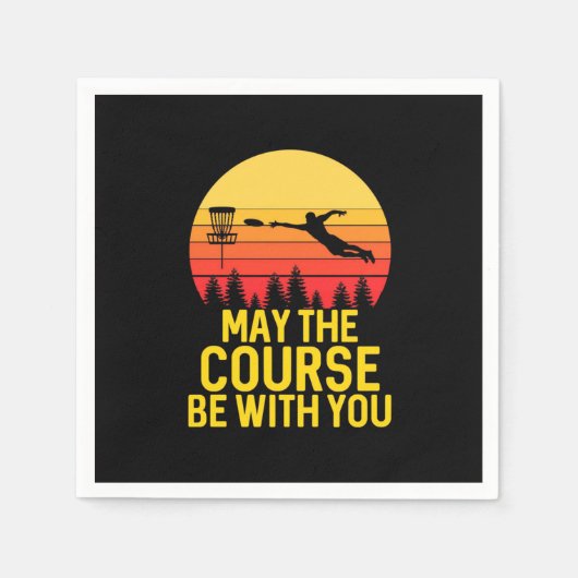 Disk Golf mit Ihnen Serviette (Vorderseite)