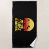 Disk Golf mit Ihnen Strandtuch (Vorderseite)