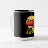 Disk Golf mit Ihnen Zweifarbige Tasse (Vorderseite Links)