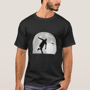 Disk Golf Moon Einwerfen Geschenk T-Shirt