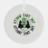 Disk Golf Ornament Aus Glas (Rückseite)