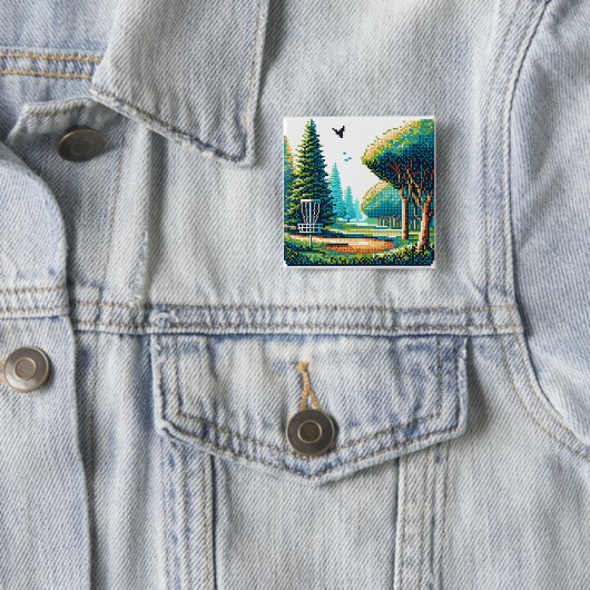 Disk Golf Pixel Art Button (Beispiel)