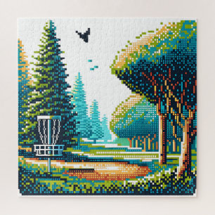 Disk Golf Pixel Art Puzzle