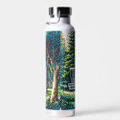 Disk Golf Pixel Art Trinkflasche (Rechts)