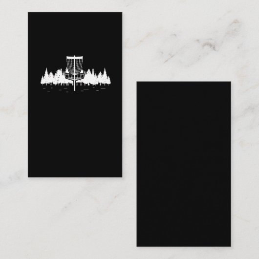 Disk Golf Player Forest Sport Frisbee Disc Golfing Visitenkarte (Vorne/Hinten)