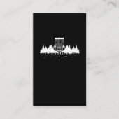 Disk Golf Player Forest Sport Frisbee Disc Golfing Visitenkarte (Vorderseite)