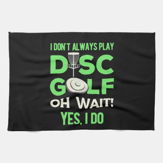 Disk Golf Player | Ich spiele nicht immer Golf spi Geschirrtuch (Horizontal)