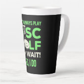 Disk Golf Player | Ich spiele nicht immer Golf spi Milchtasse (Rechte Ecke)