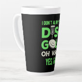 Disk Golf Player | Ich spiele nicht immer Golf spi Milchtasse (Linke Ecke)